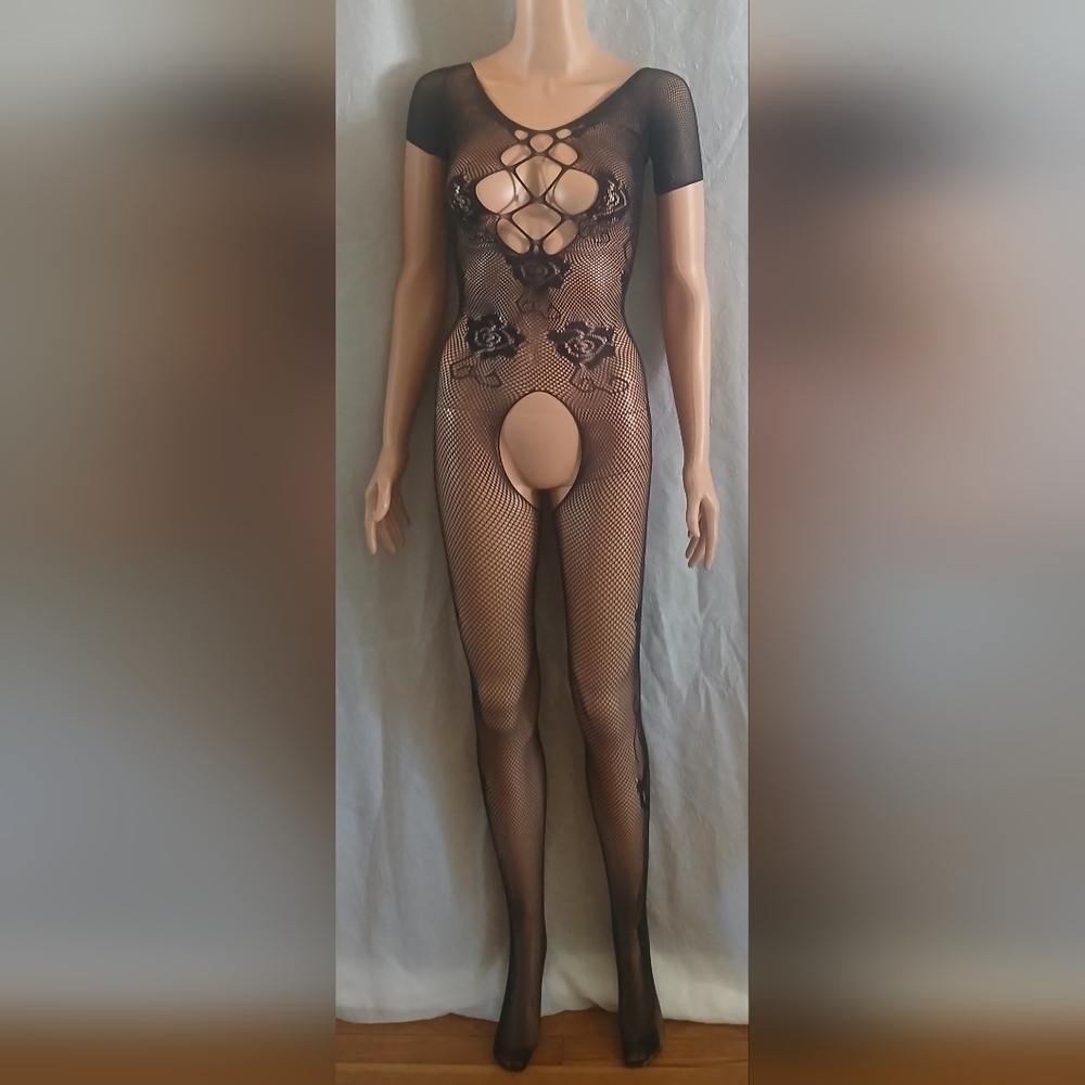 Fishnet Bodysuit Stockings Sleepwear Lingerie for Couple Dating Nightwear #17​​​